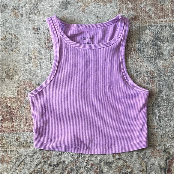 wild fable Tops - Wild Fable Lavender Ribbed Crop Top
